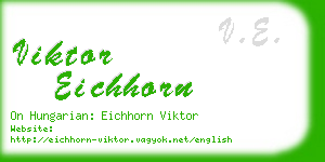 viktor eichhorn business card